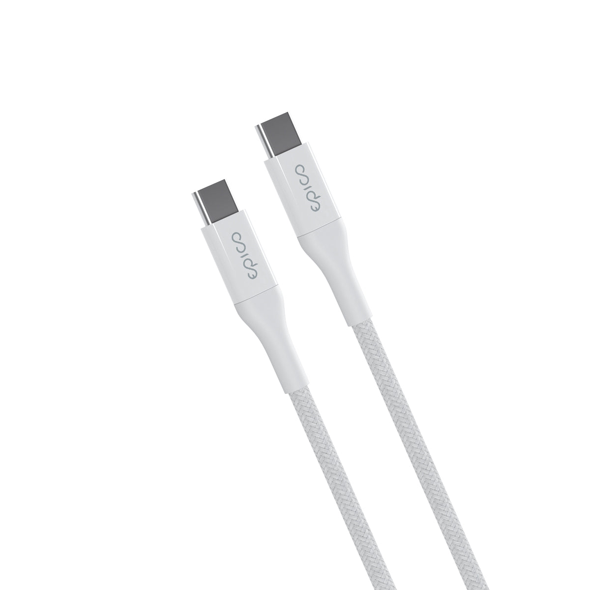 EPICO – USB-C szőtt borítású kábel (0.3 m) - Fehér - iSTYLE HU