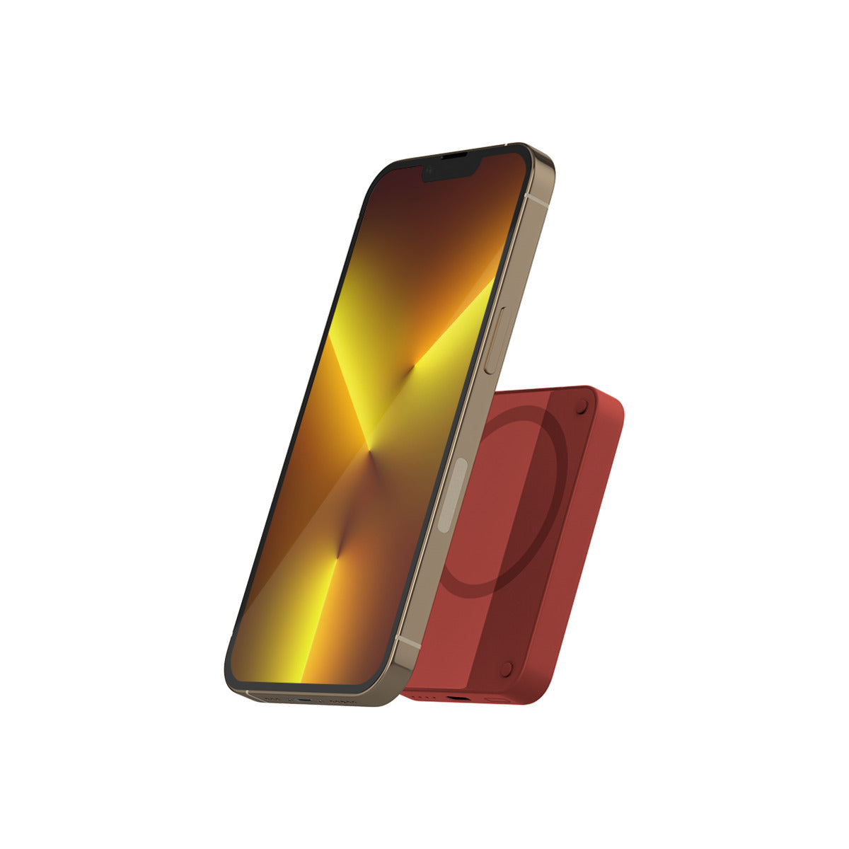 EPICO – 4200mAh mágneses (MagSafe kompatibilis) vezeték nélküli powerbank – piros - iSTYLE HU