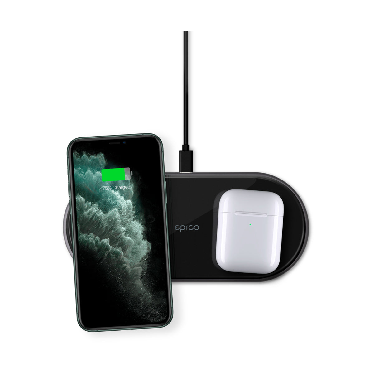 EPICO — Ultraslim Dual vezetéknélküli töltőpad + 18W gyorstöltő - iSTYLE HU