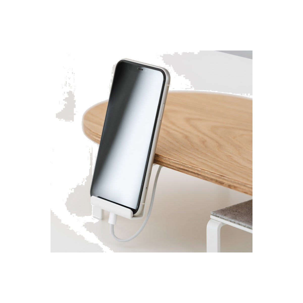 Woodcessories – Telefontartó monitor állványhoz - fehér - iSTYLE HU