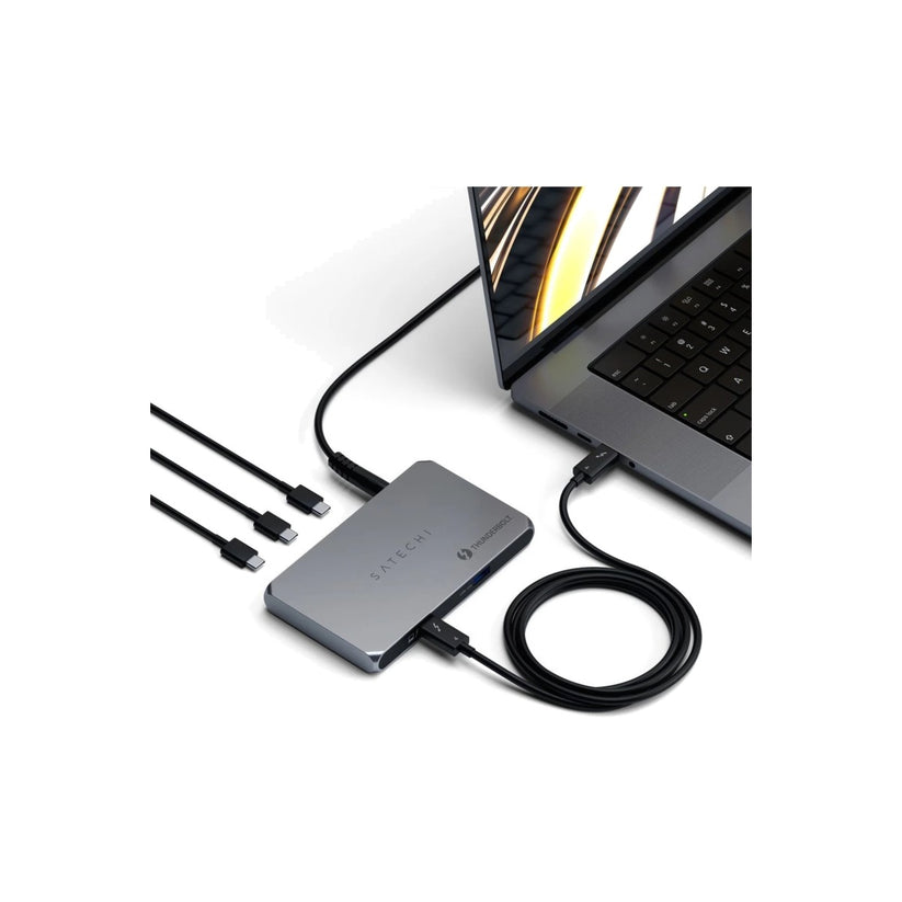 Satechi – Aluminium Thunderbolt 4 Slim Hub - szürke - iSTYLE HU