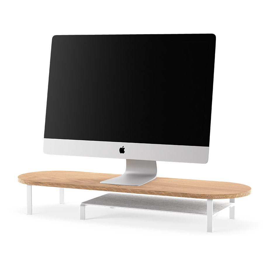 Woodcessories – Monitorálvány polccal - tölgy - iSTYLE HU