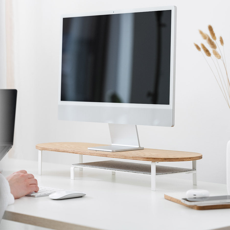 Woodcessories – Monitorálvány polccal - tölgy - iSTYLE HU