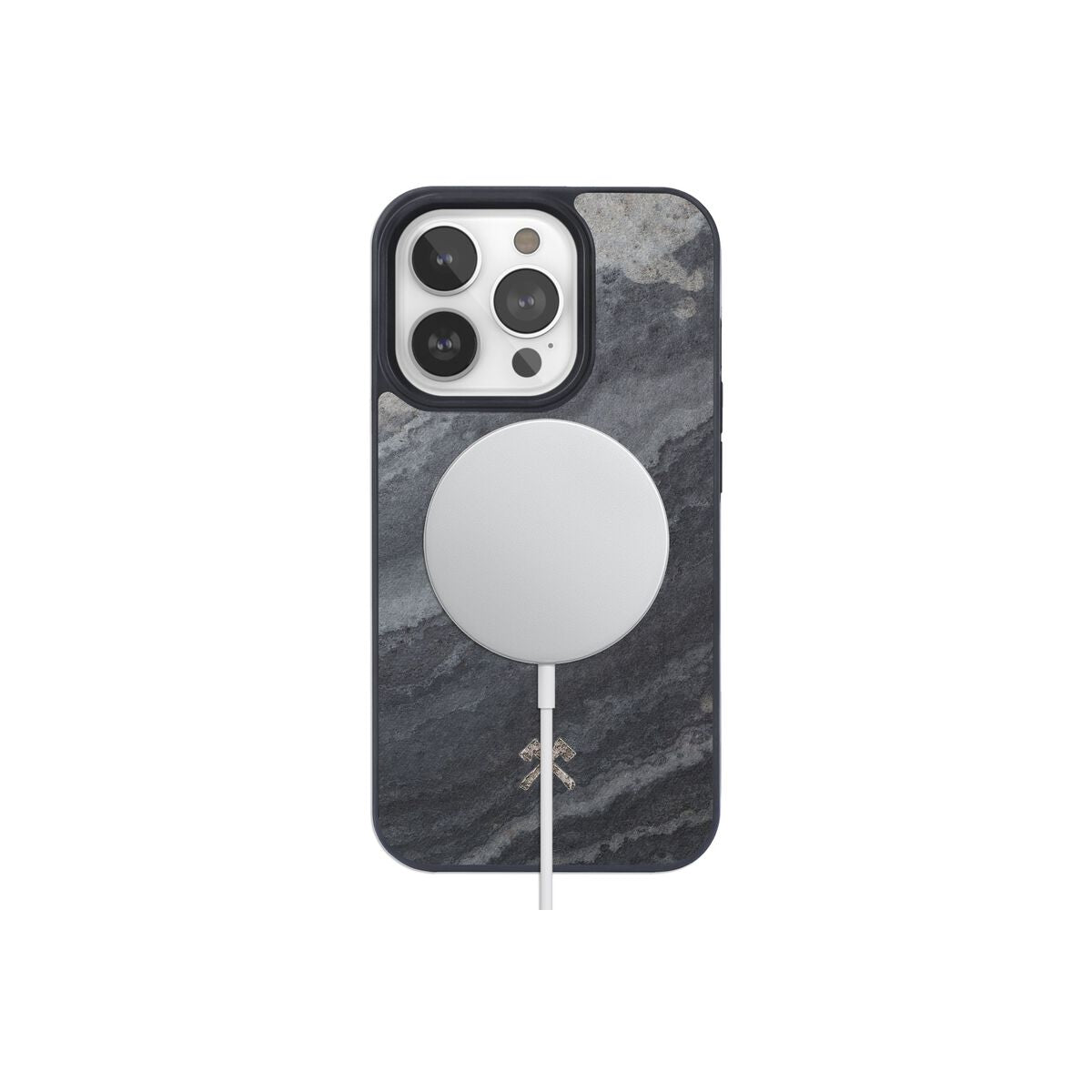Woodcessories – Bumper Magsafe iPhone 14 Pro tok - szürke palakő - iSTYLE HU