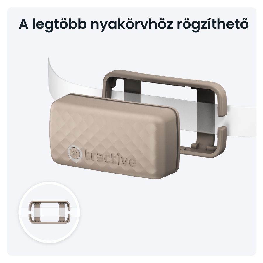 Tractive – CAT Mini GPS vevő - barna - iSTYLE HU