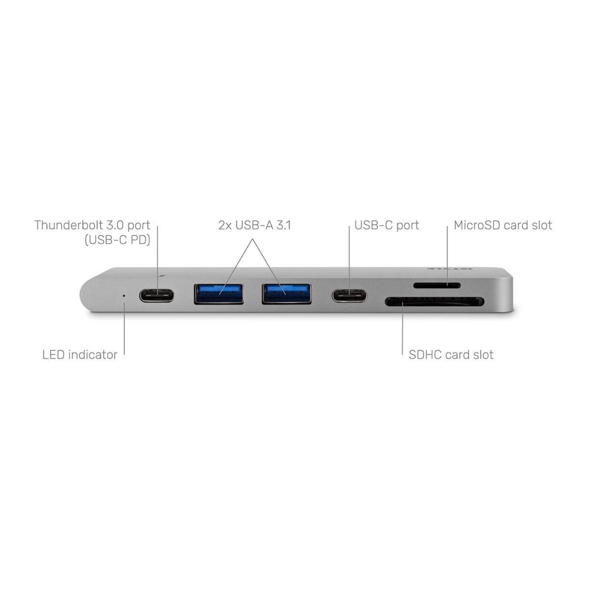 iSTYLE - USB Type-C HUB PRO - ezüst - iSTYLE HU