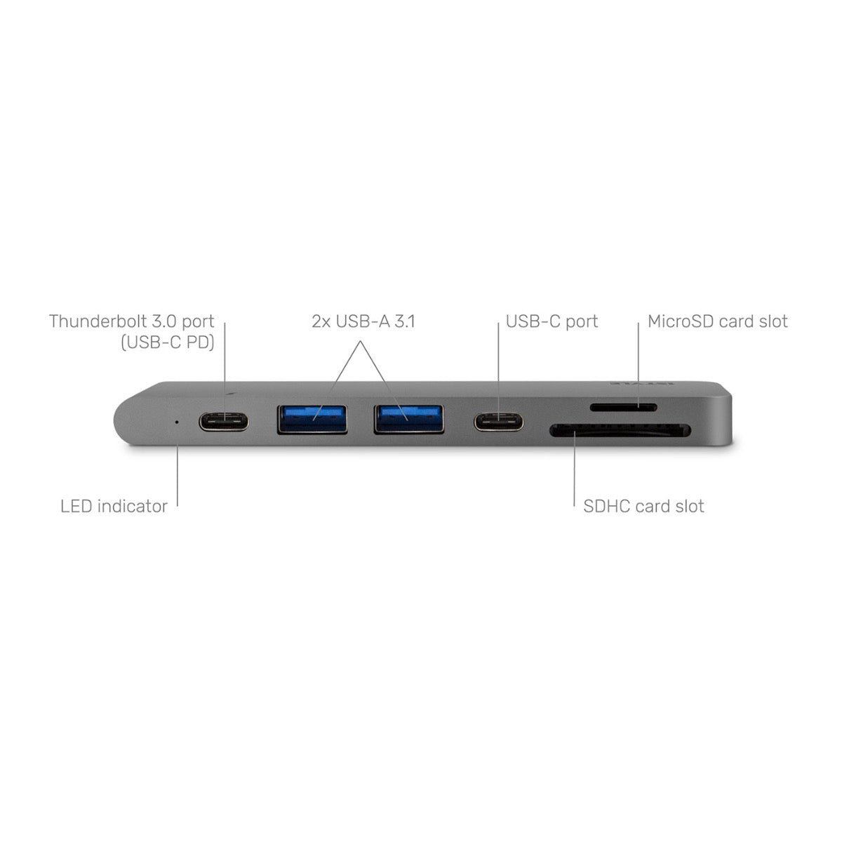 iSTYLE - USB Type-C HUB PRO - asztroszürke - iSTYLE HU