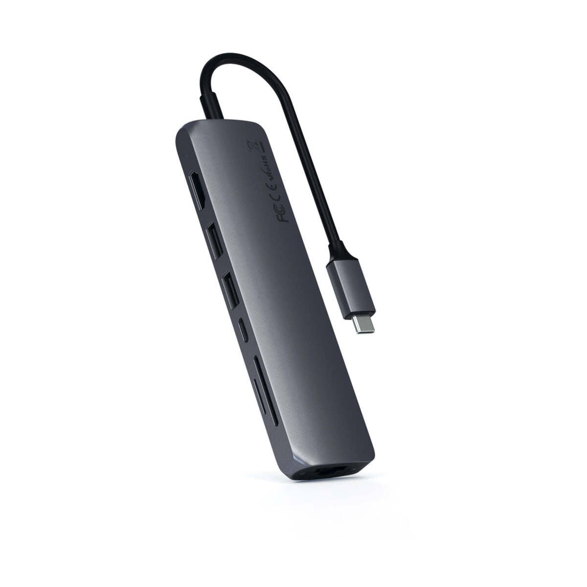 Satechi – Alumínium Slim USB-C Multiport adapter - Asztroszürke - iSTYLE HU