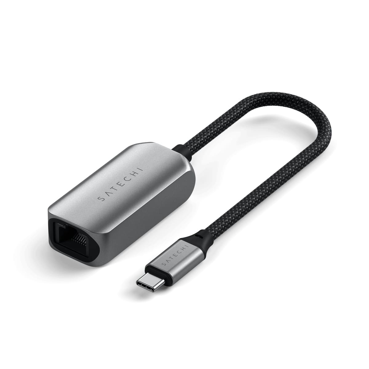 SATECHI USB-C 2.5 Gigabit Ethernet-adapter – Supersnel Bekabeld Internet Tot 2500 Mbps Voor MacBook, IPad, IPhone 15 En Meer – Plug & Play, Aluminium Behuizing