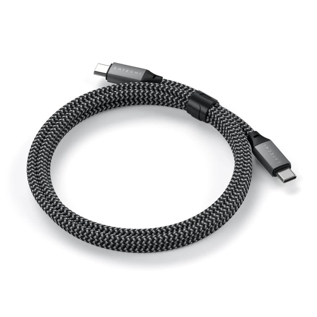 Satechi – USB-C - USB-C 100W töltőkábel 2M - fekete, szürke - iSTYLE HU