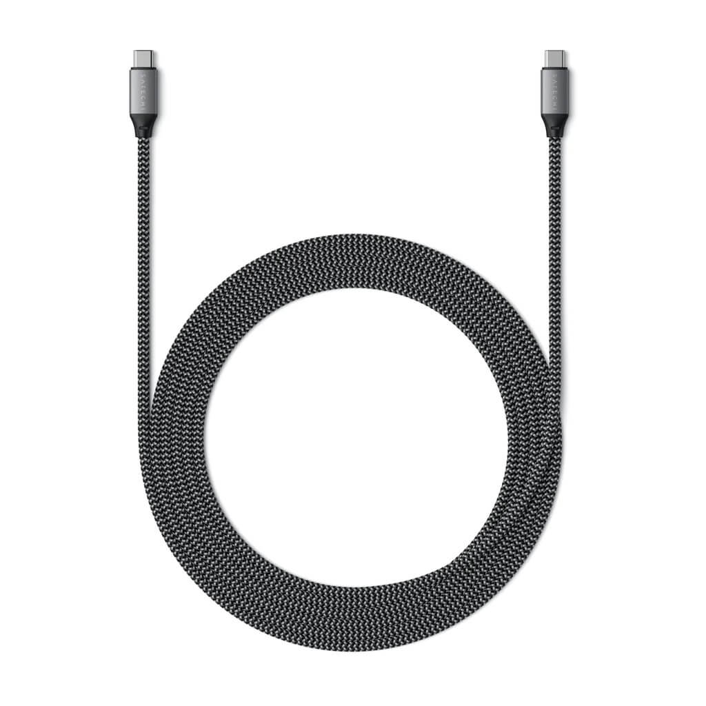 Satechi – USB-C - USB-C 100W töltőkábel 2M - fekete, szürke - iSTYLE HU