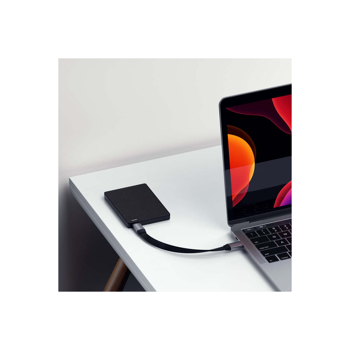 Satechi – 2. generációs lapos USB-C kábel (0.21m) -asztroszürke - iSTYLE HU