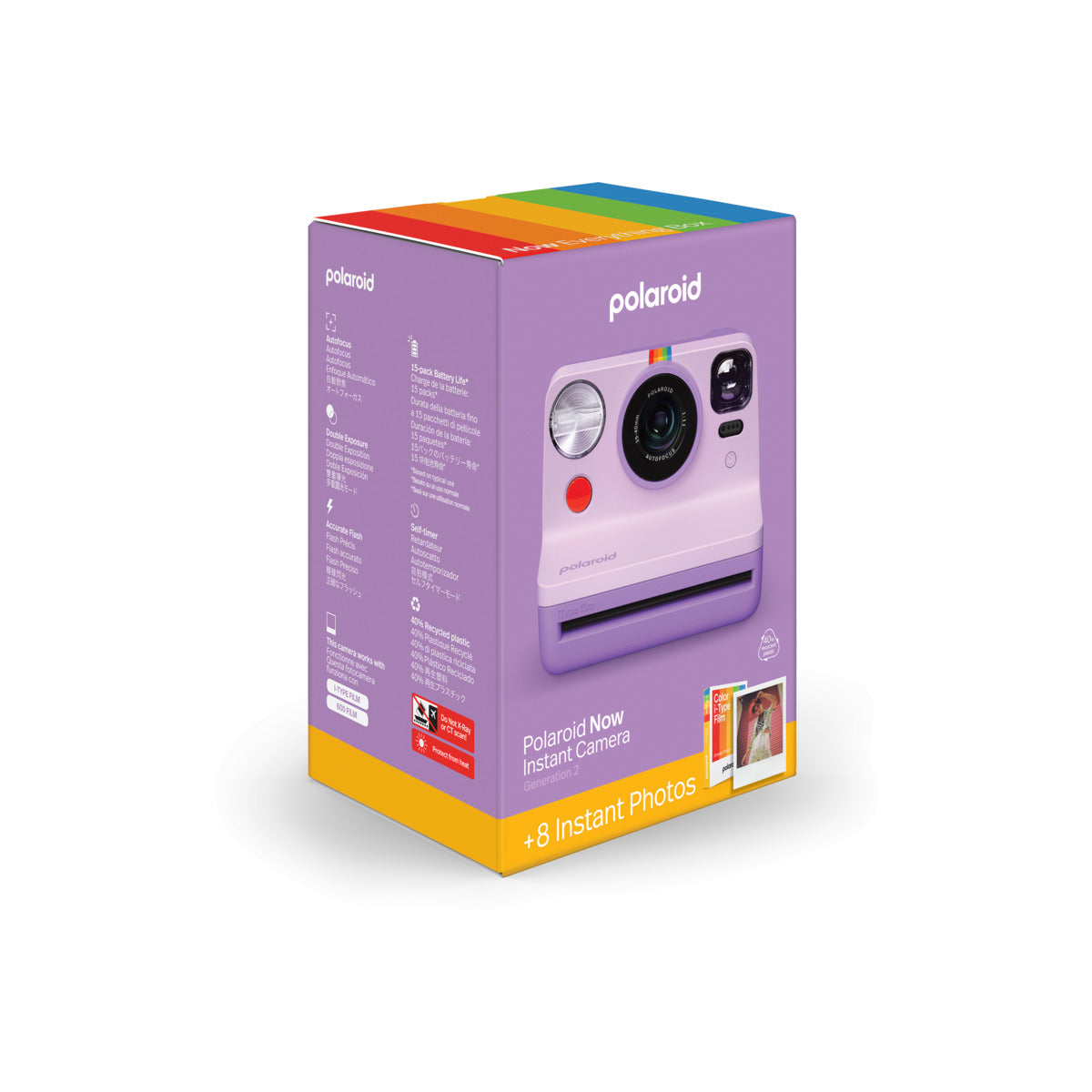 Polaroid – Now+ Gen 2 instant fényképezőgép csomag - lila - iSTYLE HU