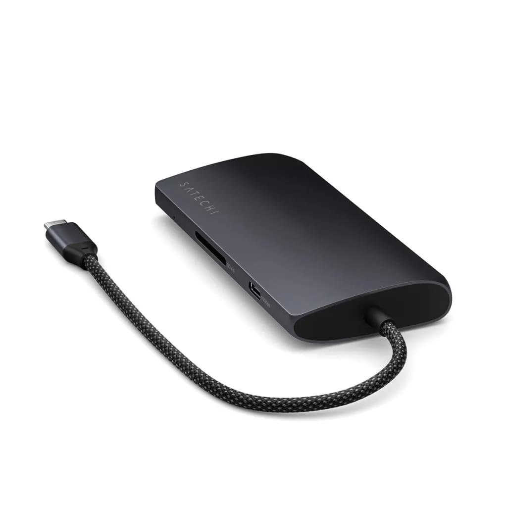 Satechi – USB-C 8K Multiport adapter Ethernet csatlakozóval – éjfekete - iSTYLE HU