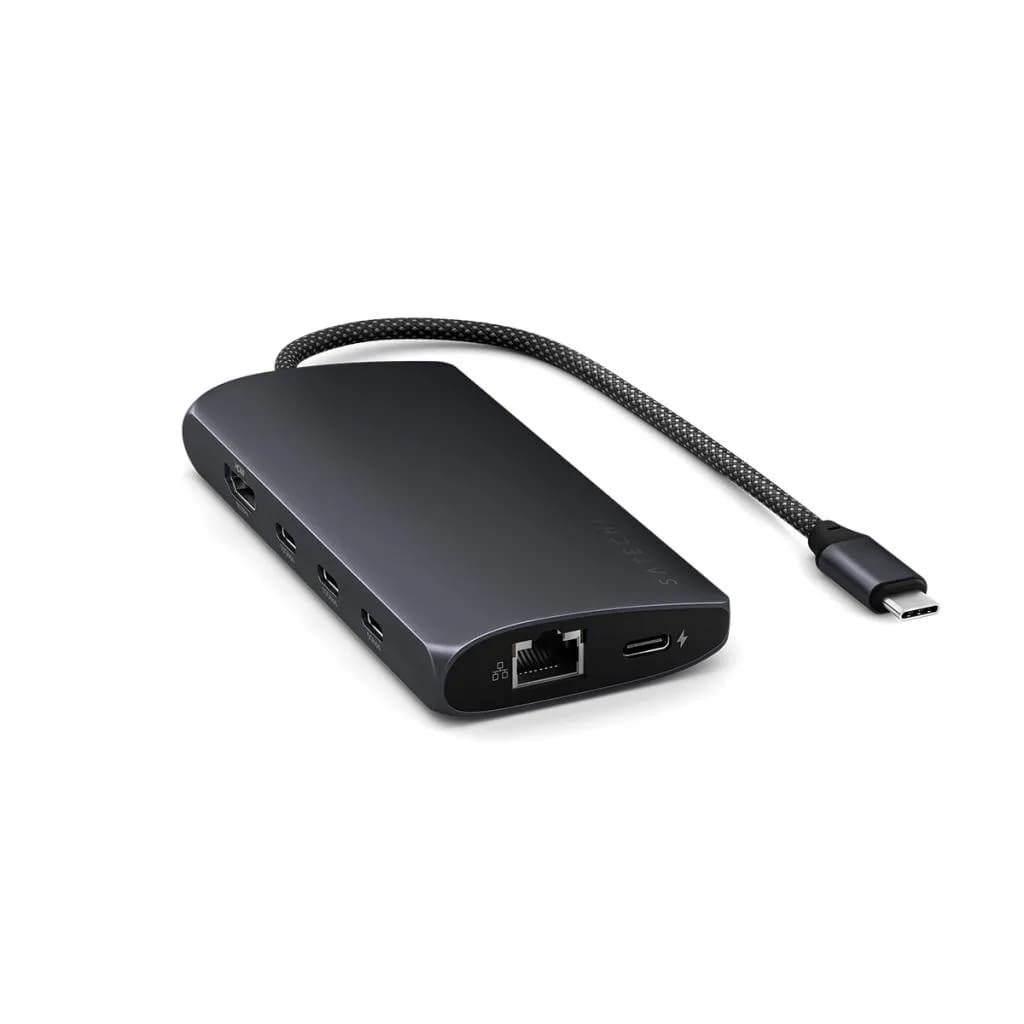 Satechi – USB-C 8K Multiport adapter Ethernet csatlakozóval – éjfekete - iSTYLE HU