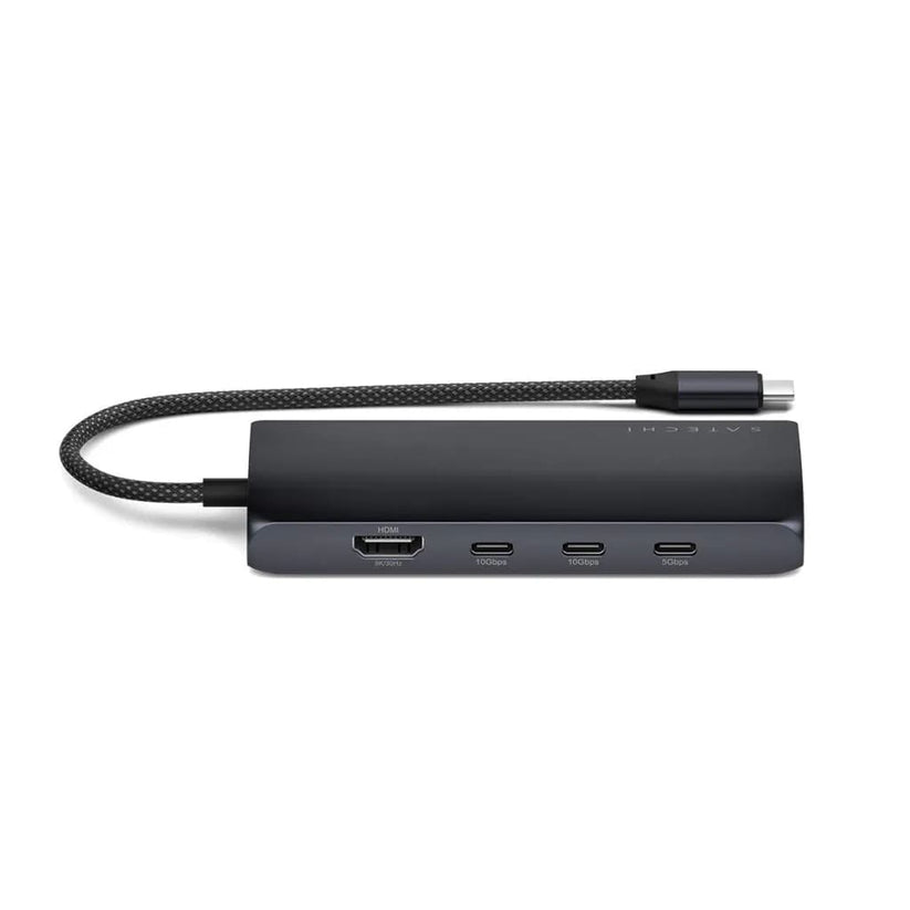 Satechi – USB-C 8K Multiport adapter Ethernet csatlakozóval – éjfekete - iSTYLE HU