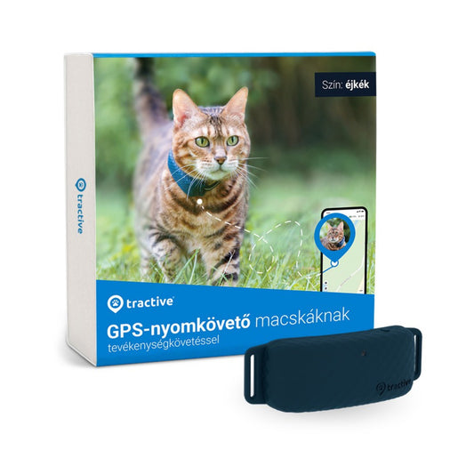 Tractive – CAT 4 GPS alapú, nyakörvre rögzíthető macska nyomkövető - Éjkék - iSTYLE HU