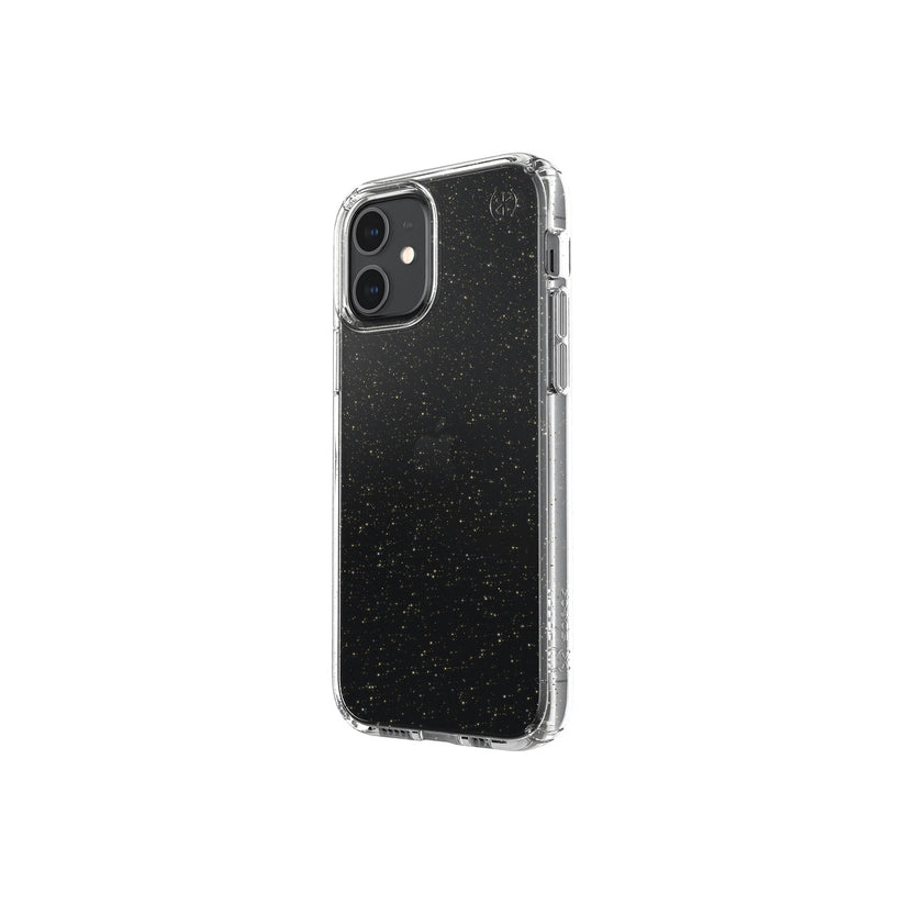 Speck – Presidio Clear + Glitter iPhone 12 / 12 Pro tok – átlátszó / arany glitter - iSTYLE HU
