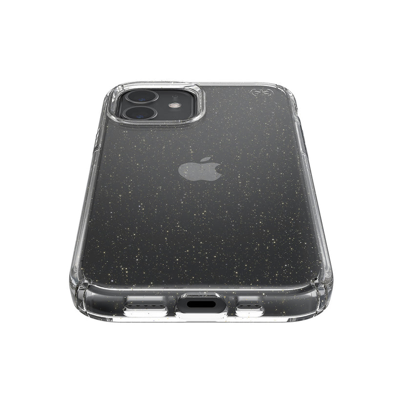 Speck – Presidio Clear + Glitter iPhone 12 / 12 Pro tok – átlátszó / arany glitter - iSTYLE HU