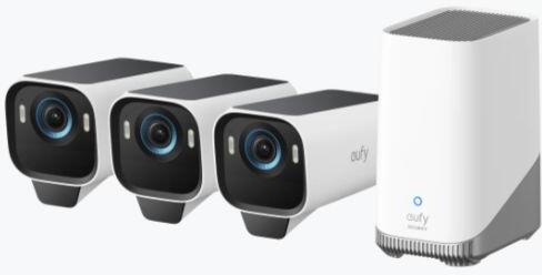 Anker, eufyCam S3 Pro 3-Cam Kit Black+White