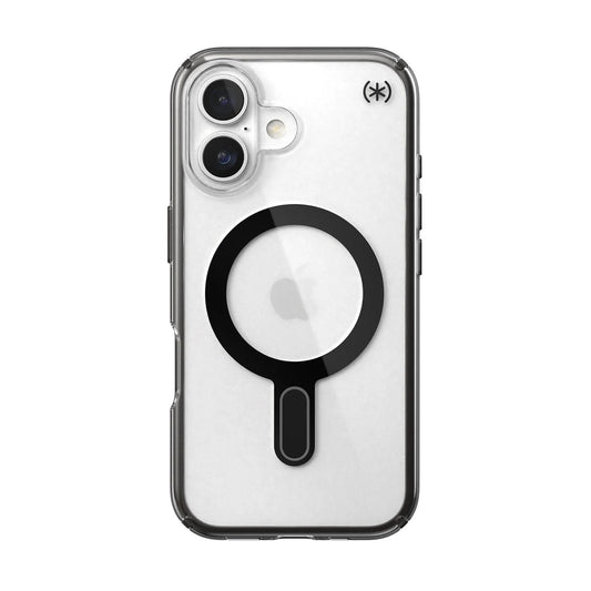 Speck Presidio Perfect Clear + ClickLock tok iPhone 16-hoz — Átlátszó/Matt Fekete - iSTYLE HU