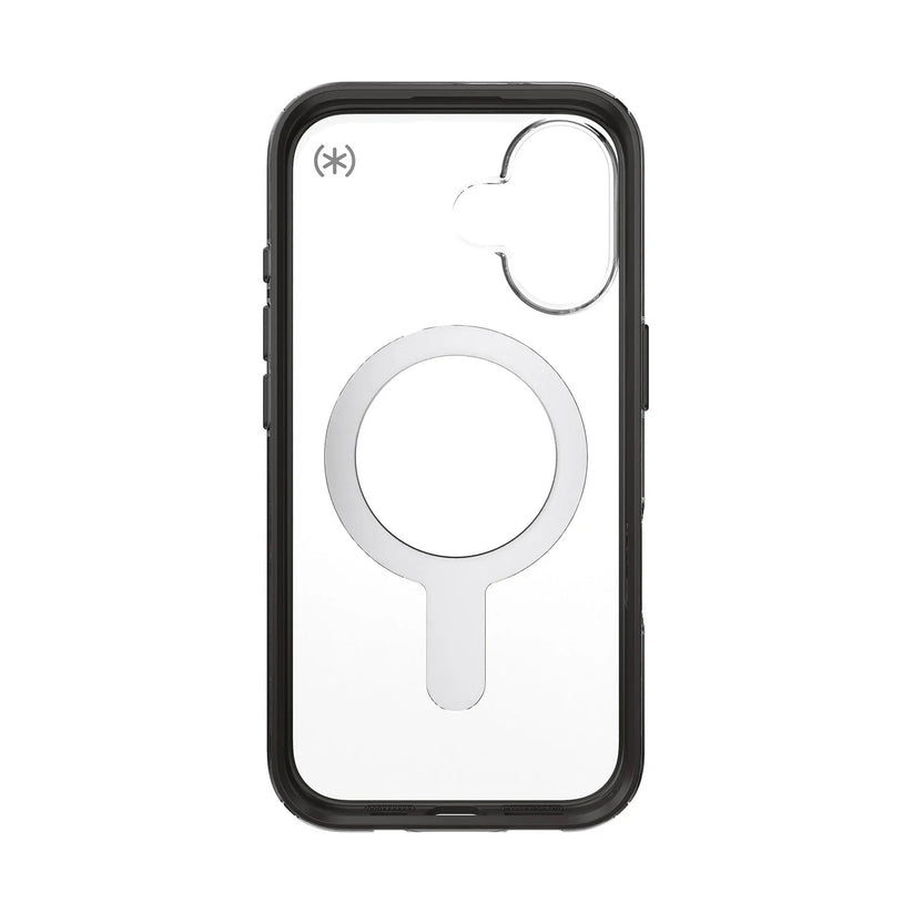 Speck Presidio Perfect Clear + ClickLock tok iPhone 16-hoz — Átlátszó/Matt Fekete - iSTYLE HU