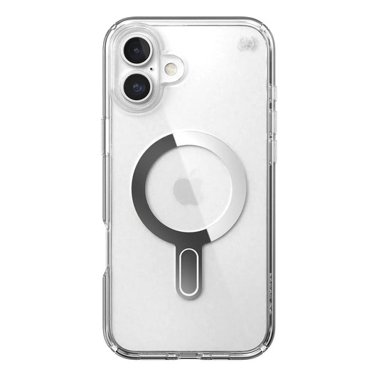 Speck Presidio + ClickLock tok iPhone 16 Plus-hoz — Átlátszó/Króm - iSTYLE HU