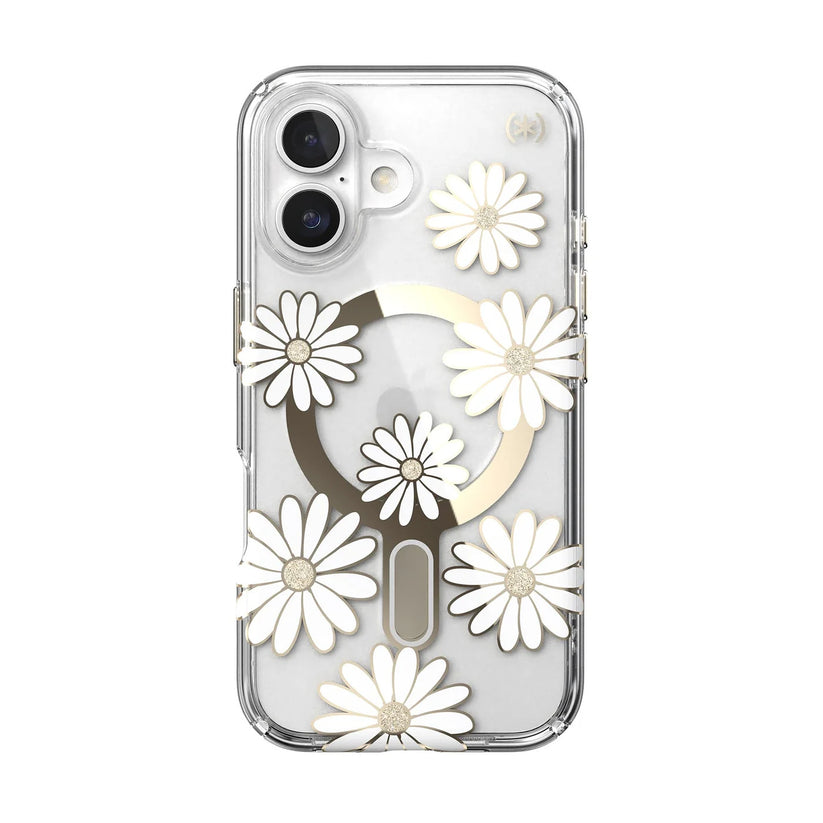 Speck Presidio Lux + ClickLock tok iPhone 16-hoz — Átlátszó/Arany - iSTYLE HU
