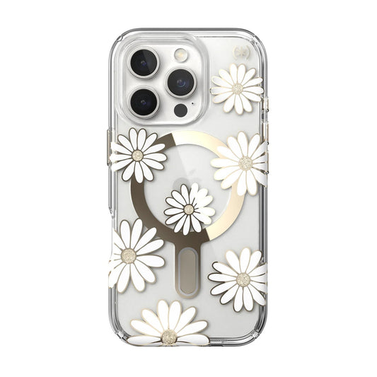 Speck Presidio + ClickLock tok iPhone 16 Pro-hoz — Átlátszó/Arany - iSTYLE HU