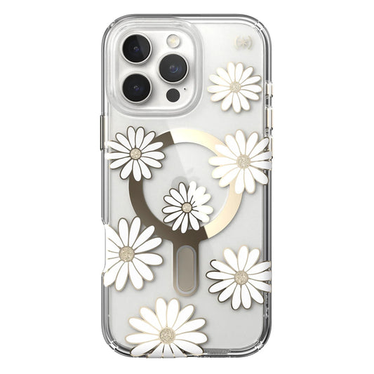 Speck Presidio + ClickLock tok iPhone 16 Pro Max-hoz — Átlátszó/Arany - iSTYLE HU