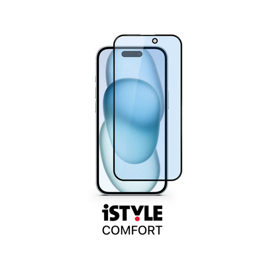 iSTYLE Comfort - iPhone 15 Plus modellhez - kékfényszűrős 3D kijelzővédővel - iSTYLE HU