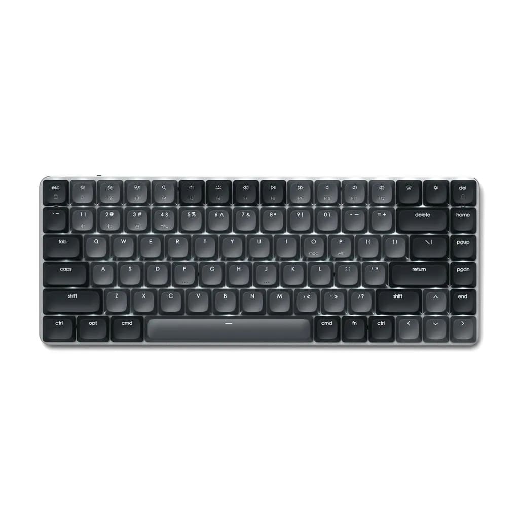Satechi – SM1 Slim mechanikus, vezeték nélküli billentyűzet (háttérvilágítással, nemzetközi angol) – fekete - iSTYLE HU