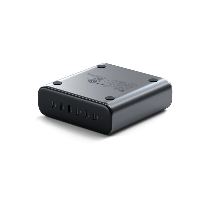 Satechi – 200W USB-C 6-Portos GAN hálózati töltő- szürke - iSTYLE HU