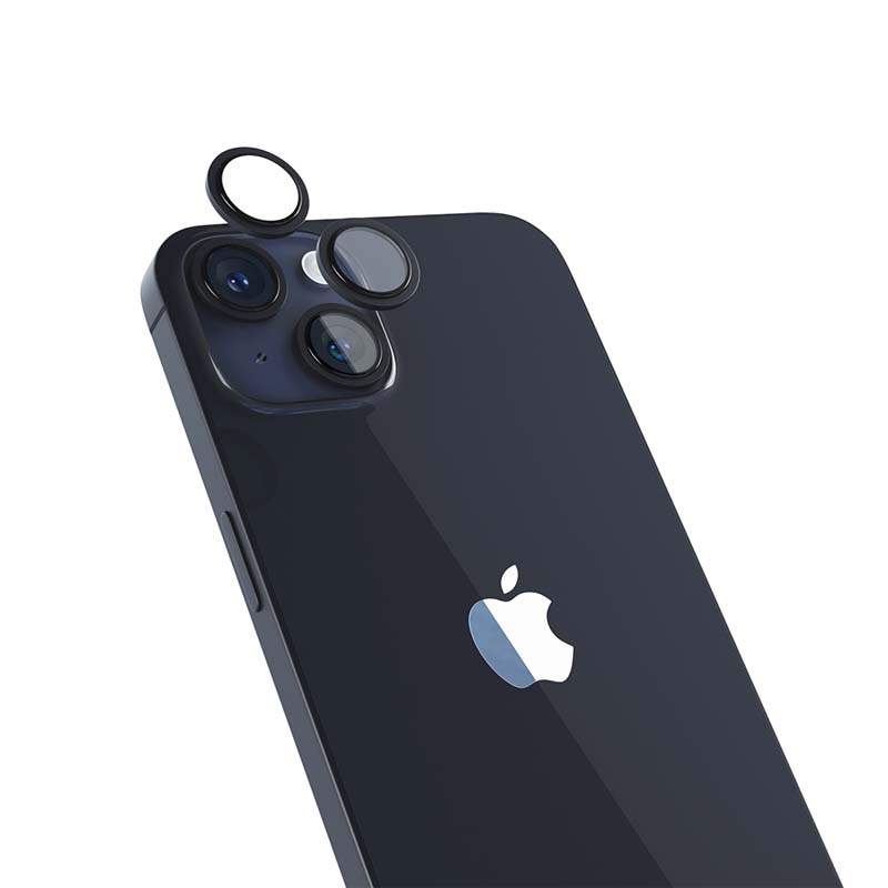 ISTYLE – iPhone 14 / iPhone 14 Plus Aluminium kamera lencsevédő - éjfekete - iSTYLE HU