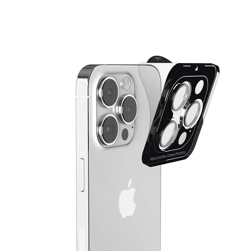 ISTYLE – iPhone 14 Pro / iPhone 14 Pro Max Aluminium kamera lencsevédő - ezüst - iSTYLE HU