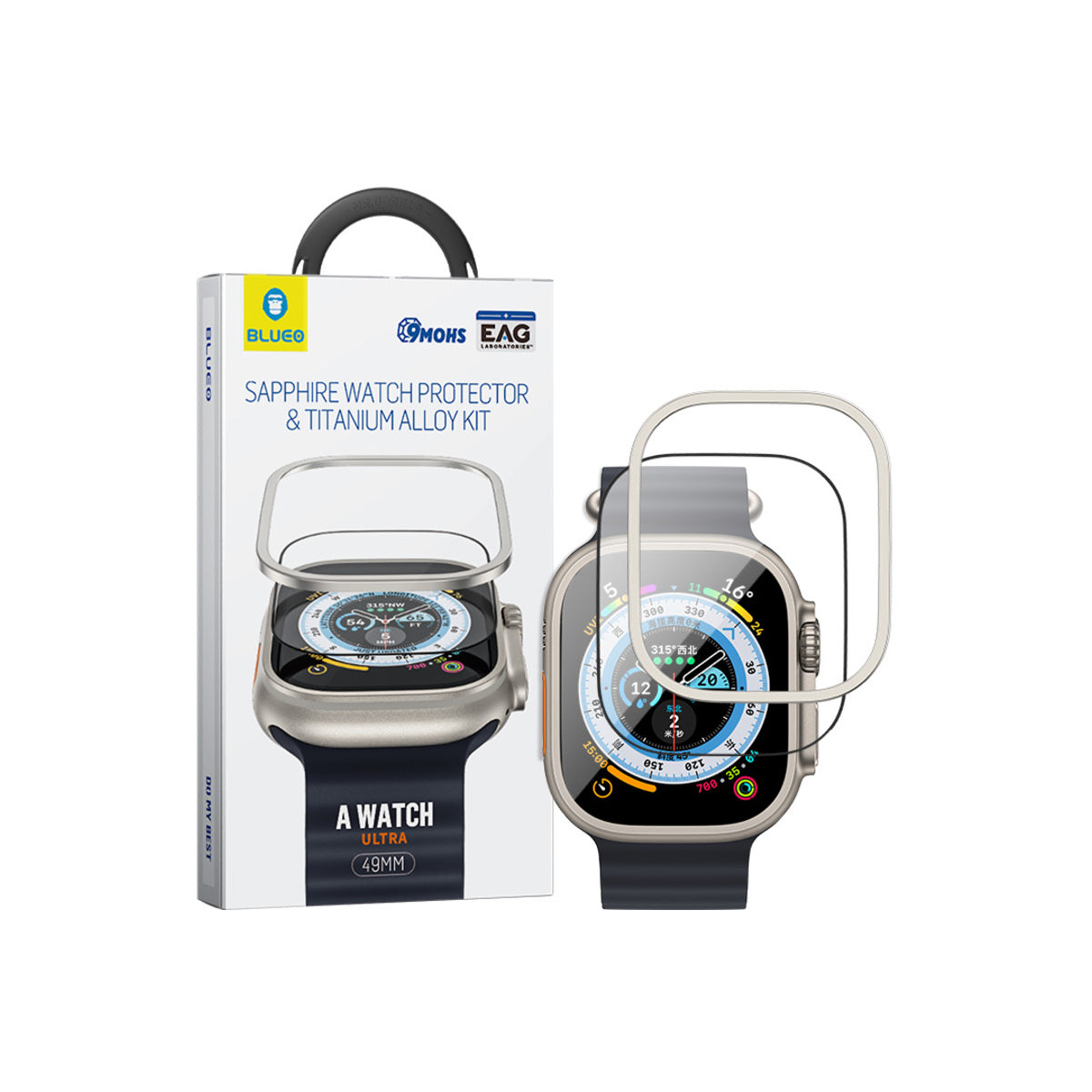 Blueo – Sapphire & Titanium üvegfólia - Apple Watch Ultra - iSTYLE HU