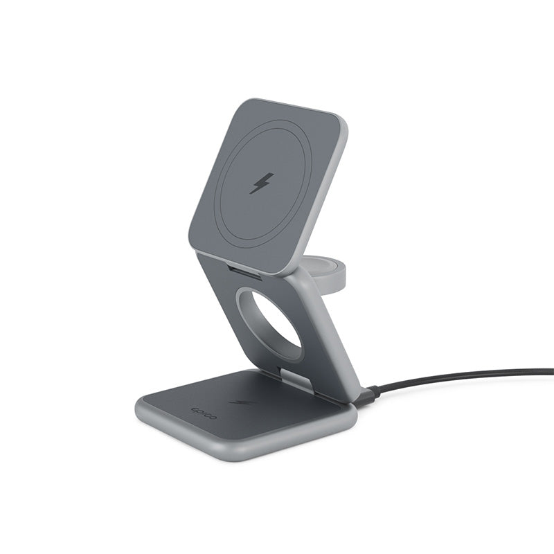 ISTYLE Mag+ Foldable Wireless Charger MagSafe compatible - space grey - iSTYLE HU