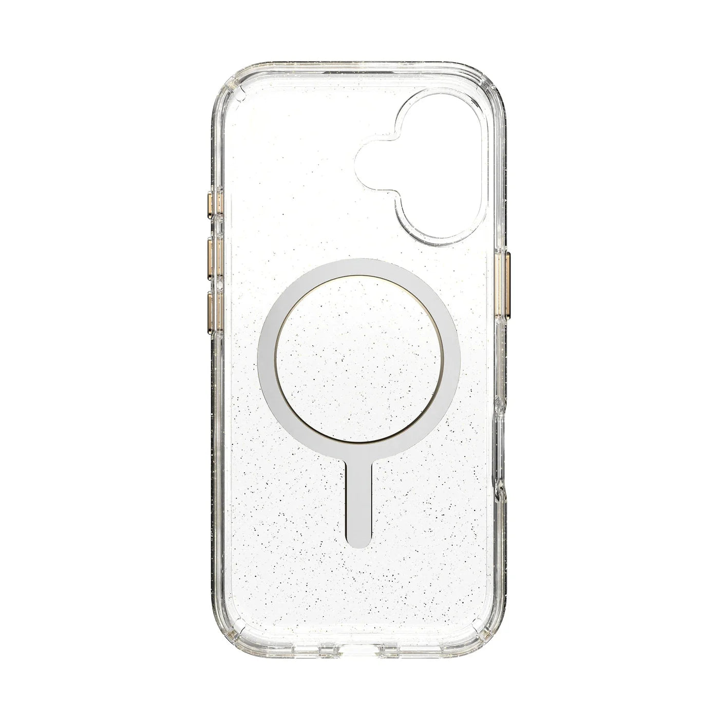 Speck Presidio LUX Glitter MagSafe case for iPhone 17 - Hyper Mirror Glitter/Silver Metallic