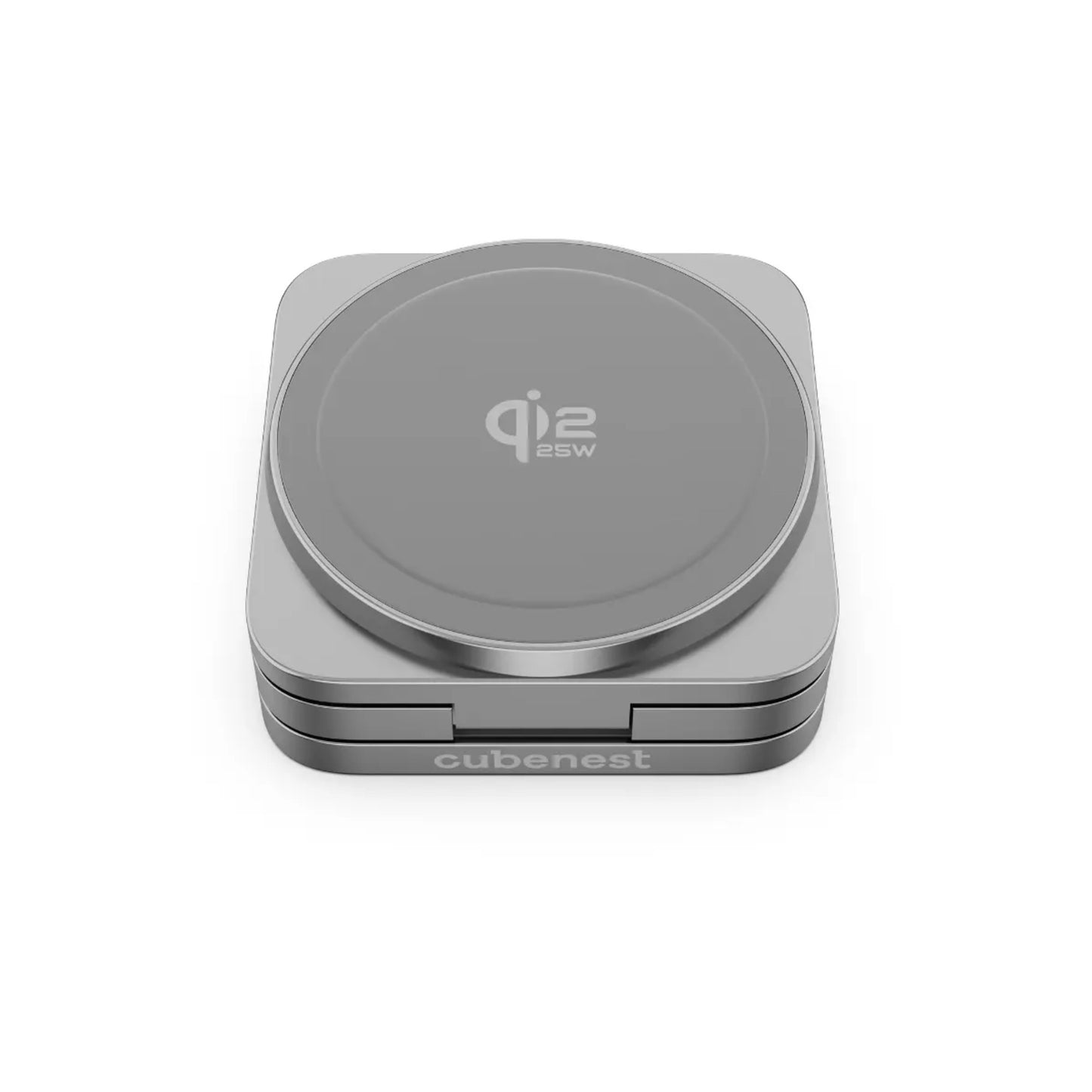 Cubenest Qi2.2 3in1 Magnetic Wireless charger SQ312 - szürke