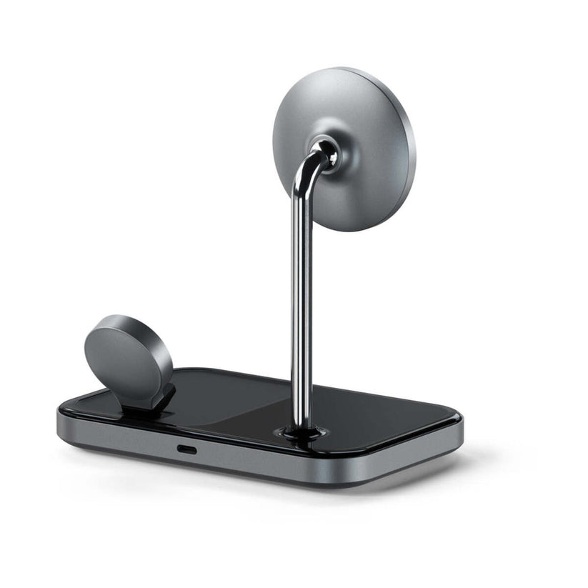 Satechi – Trio 3 az 1-ben vezeték nélküli töltő állomás (Apple Watch, Airpods, iPhone) - Fekete - iSTYLE HU