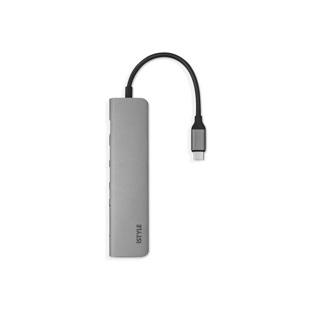 iStyle 7in1 Multimedia Hub 8K with USB-C connector - space gray - iSTYLE HU