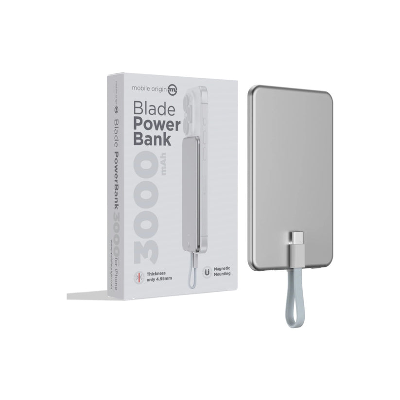 Mobile Origin – Blade PowerBank 3000mAh - ezüst - iSTYLE HU