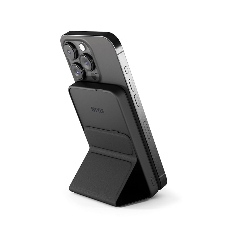 iSTYLE Mag+ kitámasztható külső akkumulátor 7 000mAh - fekete - iSTYLE HU