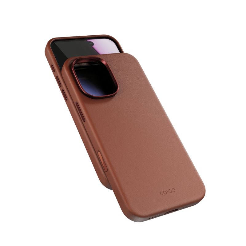 Epico – Leather Pro Mag\+ tok iPhone 17 Qi2 és MagSafe kompatibilis – brown - iSTYLE HU