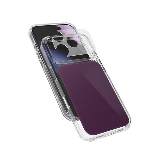 Epico Tile Mag+ Case iPhone 17 Pro/18 Pro Qi2 & MagSafe kompatibilis - Sötét Lila (Keresztpánt kompatibilis & Kamerasziget védő)
