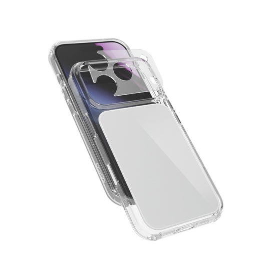 Epico Tile Mag+ Case iPhone 17 Pro/18 Pro Qi2 & MagSafe kompatibilis - Szürke(Keresztpánt kompatibilis & Kamerasziget védő)