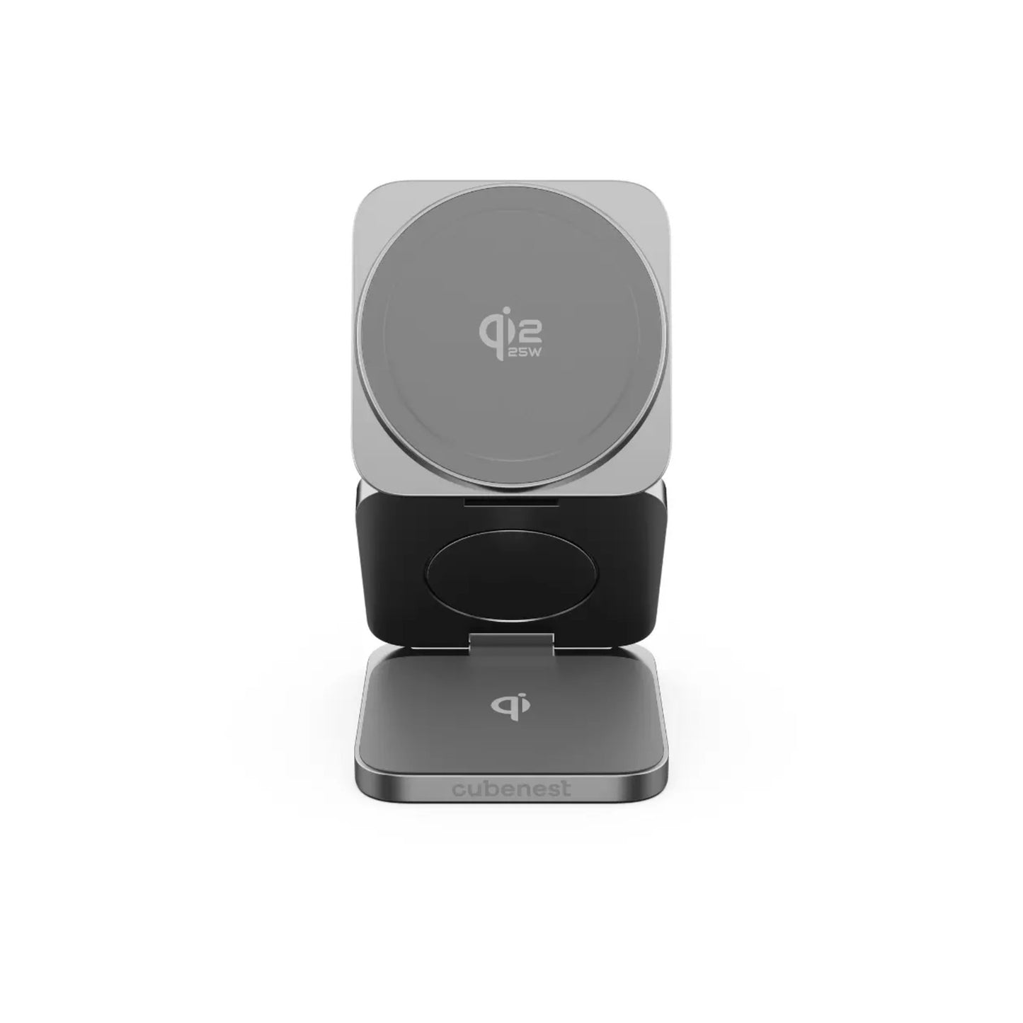 Cubenest Qi2.2 3in1 Magnetic Wireless charger SQ312 - szürke