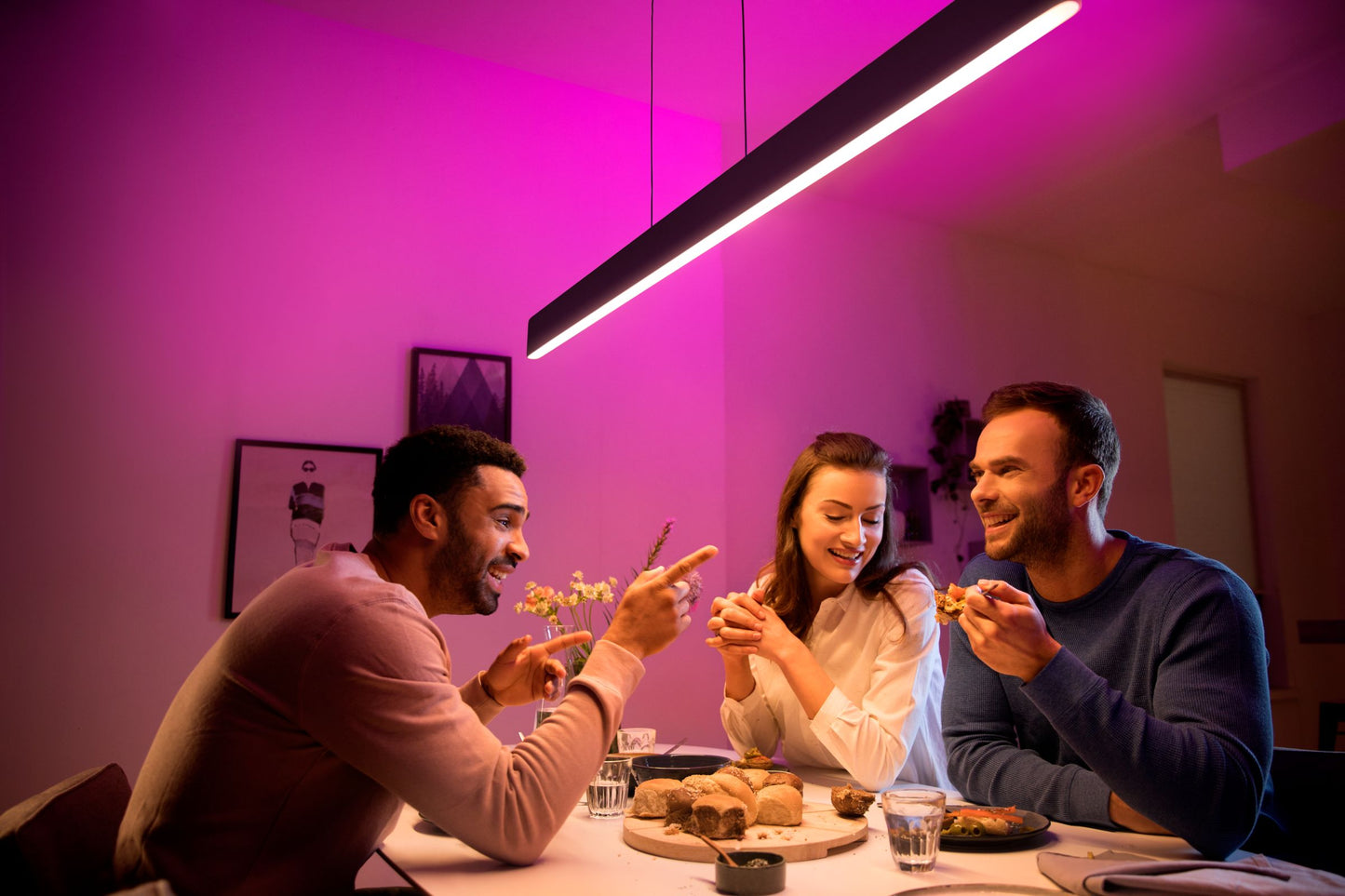 Ensis Hue pendant black 2x39White 24V