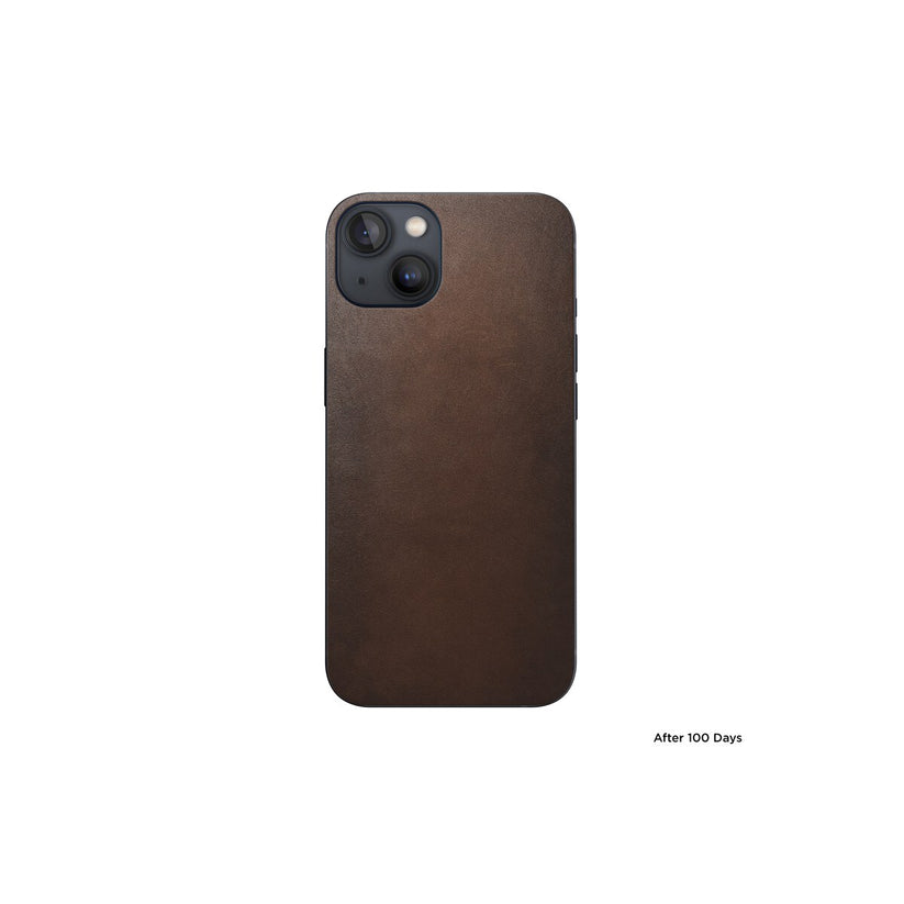 Nomad – iPhone 13 Mini Leather Skin - barna - Open Box - iSTYLE HU