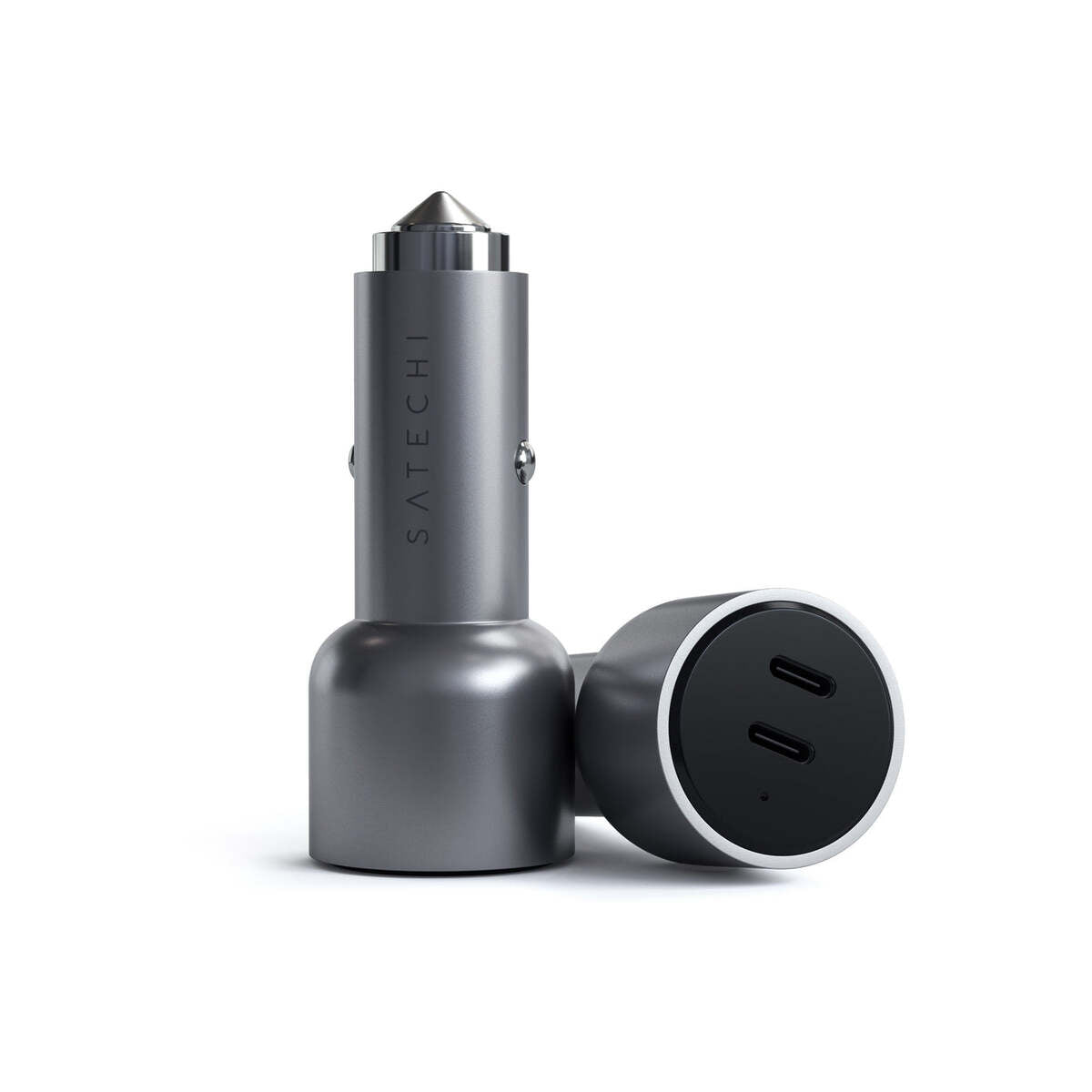 Satechi – 40W Dual USB-C szivargyújtós töltő - ezüst - iSTYLE HU